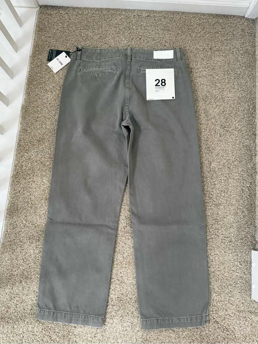 NWT Re/Done The Slacker Jeans 100% Cotton Size 28